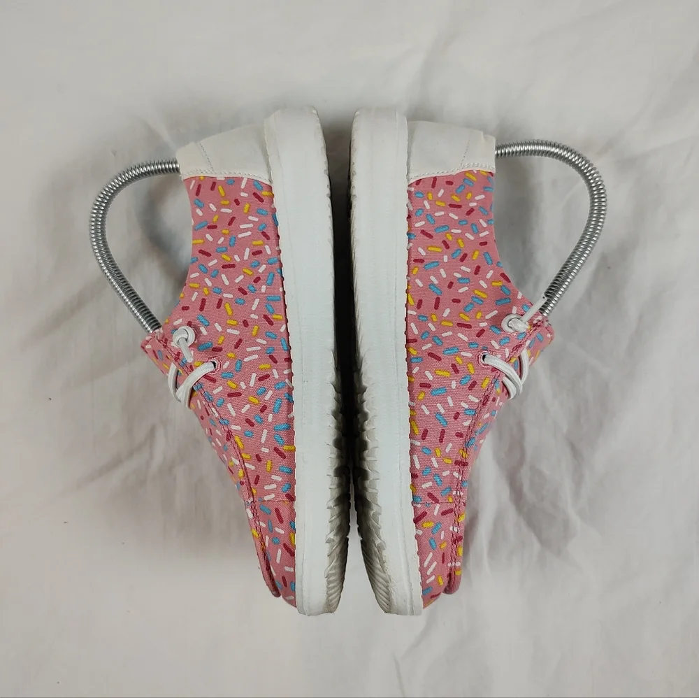 Hey Dude Wendy Youth Birthday Pink Sprinkles Slip-On Shoes Youth 5 Women's 6 - Picture 5 of 10